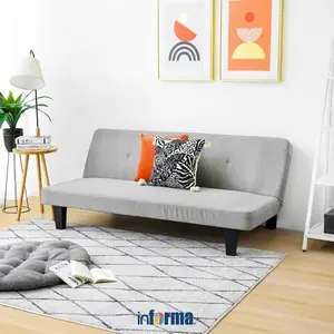 Informa Oakland Sofa Bed Fabric Divan Tempat Tidur Kasur Lantai Dipan Alas Tidur - Abu-abu