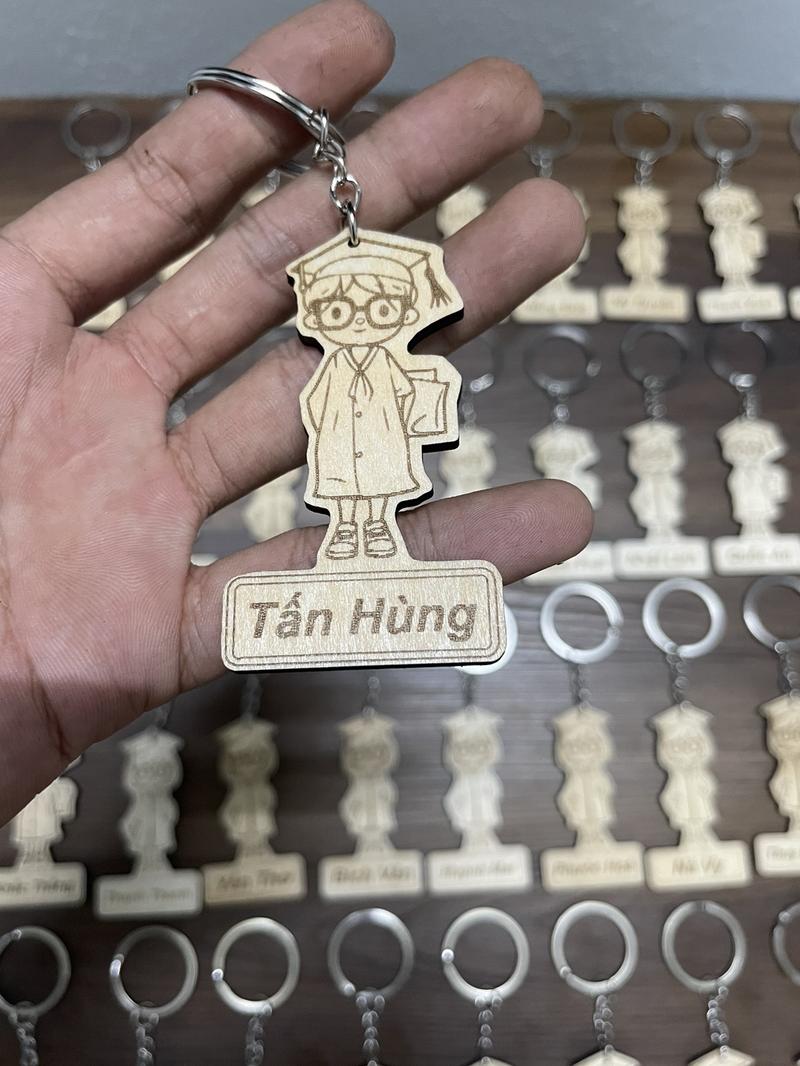 Product Introduction of Móc khoá khắc tên hình học sinh 2