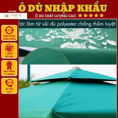 VẢI THAY THẾ Ô DÙ LỆCH TÂM VUÔNG 2MX2M5 HÀNG NHẬP KHẨU CAO CẤP