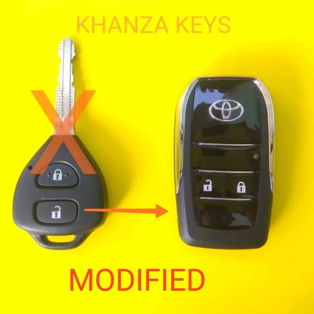 Casing flip key toyota model lipat innova yaris fortuner vios 2 tombol Kunci