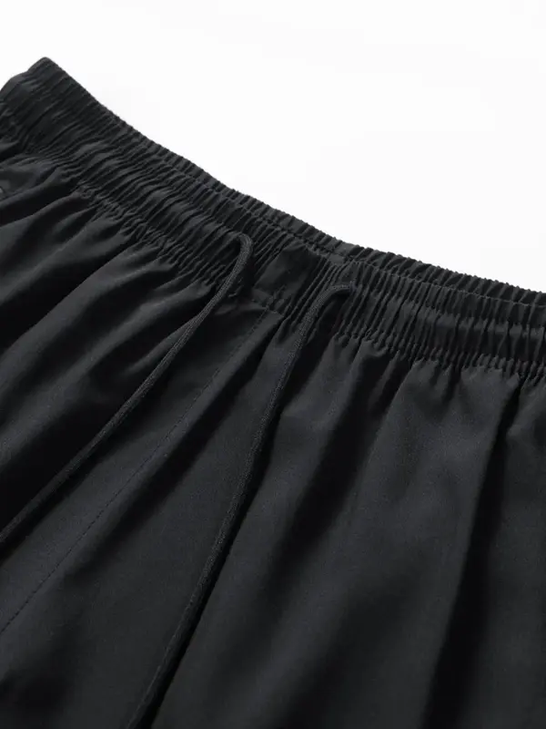 Men's Letter Print Drawstring Waist Shorts, Regular Fit Casual Pocket Zipper Shorts for All Seasons, Men's Bottoms for Daily Wear 4