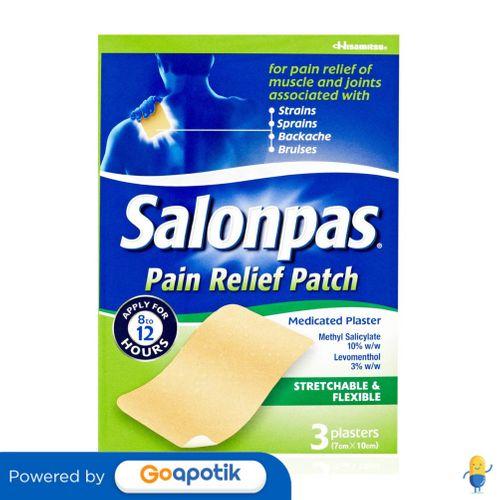 Gambar SALONPAS PAIN RELIEF PATCH 3 PCS dari Apotek Apollo Surabaya by GoA Kota Surabaya Tokopedia