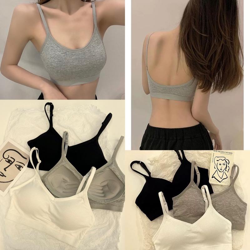 Áo Bra Nữ 2 Dây - Áo Nữ chữ U hở Lưng Không Gọng Nâng 358 Women