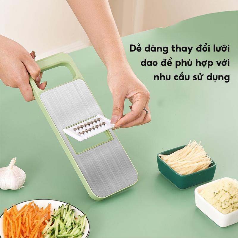 Product Introduction of Bộ Dụng Cụ Nạo Rau Củ Quả Đa Năng 6 Lưỡi Dao INOX 304 JYoohome Đồ Bào Rau Củ Đa Năng Thái Lát Cụ Bào Sợi 4