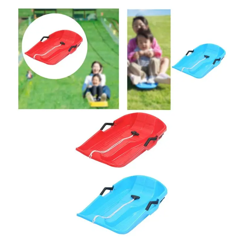 Xe Trượt Tuyết Cho Trẻ Em, Xe Trượt Tuyết, Toboggan, Thực Dụng, Có Tay Cầm Dây Thừng, Thể Thao Ngoài Trời, Bảng Trượt Tuyết Xe Trượt Tuyết, Trượt Cỏ 3