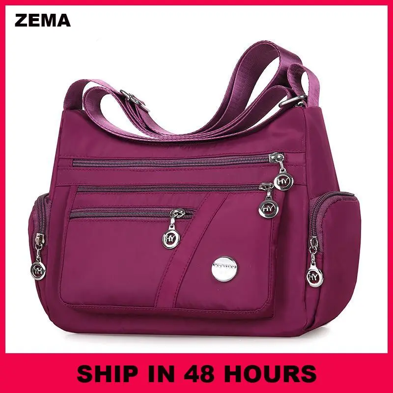 2023 Fashion Crossbody for Women Girls Waterproof Tote Casual Nylon Purse Handbag RFID Lightweight Messenger Bag