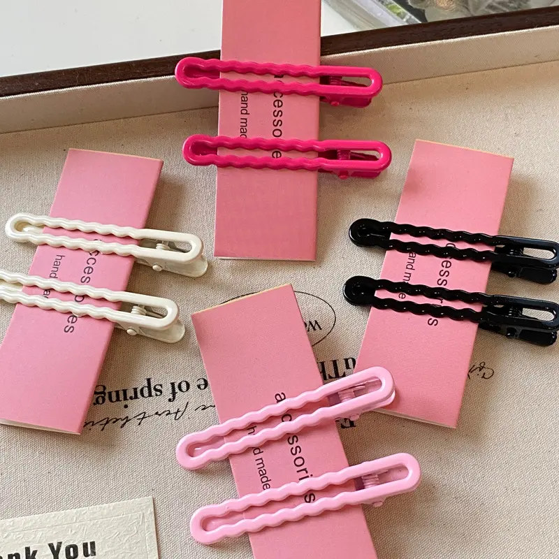 Kẹp Mỏ Vịt Liền Mạch, Màu Pastel, Kẹp Tóc Con, Dành Cho Nữ, Thích Hợp Cho Trán Và Tóc Mái, Kẹp Bên Hông, cài tóc, Kẹp Sau Đầu, Kẹp Tóc