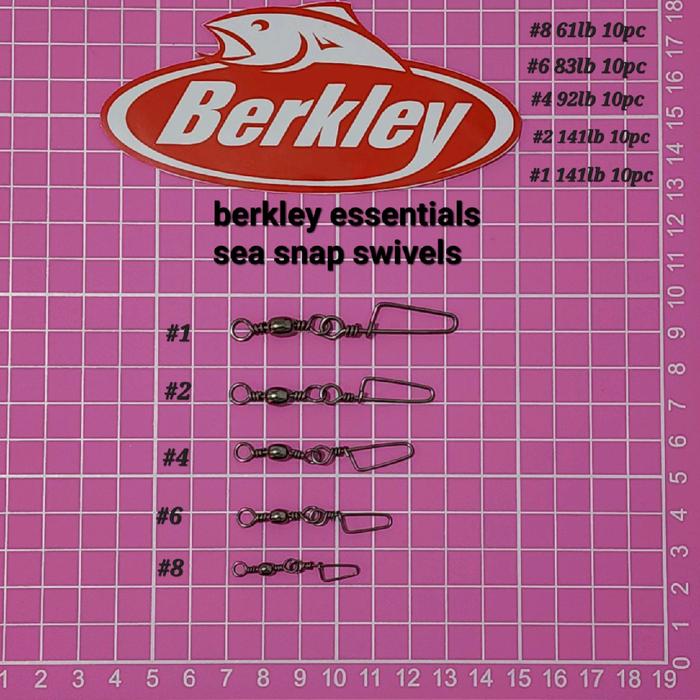 Gambar AKSESORIS KAIL PANCING BERKLEY ESSENTIALS SEA SNAP SWIVELS SUPER KUAT dari Egypt Pancing Kota Administrasi Jakarta Utara Tokopedia