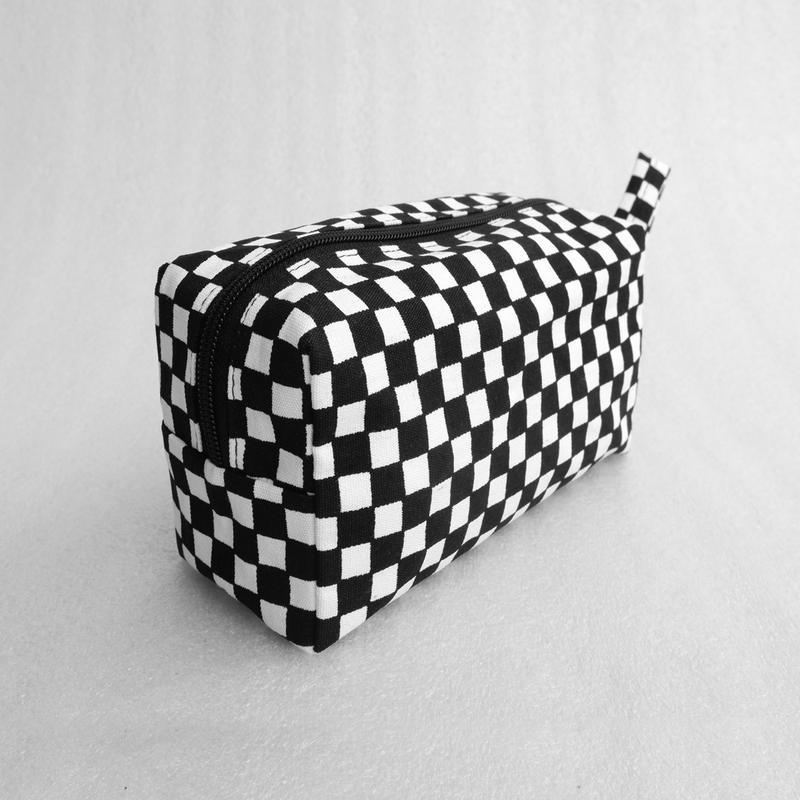 Pouch Kanvas Kotak Pouch Make Up Bisa Untuk Souvenir 18x9x7cm 7