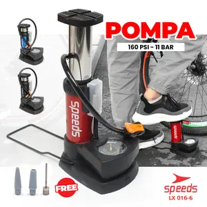 SPEEDS Pompa Angin Injak Mini Foot Pump Pompa Udara Kaki Portabel LX 016-6
