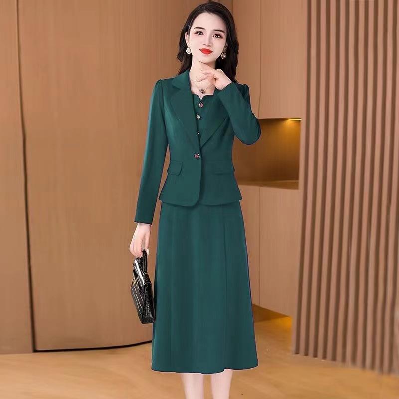 Váy Phù Hợp Với, Thích Hợp Cho Mùa Thu Và Mùa Đông, Thanh Lịch Và Bó Sát, Thích Hợp Cho Tiệc Cưới Và Bữa Tiệc, Áo Khoác Phù Hợp Với Bánh Mì Nướng, Bộ Đồ Hai Mảnh Nữ 1