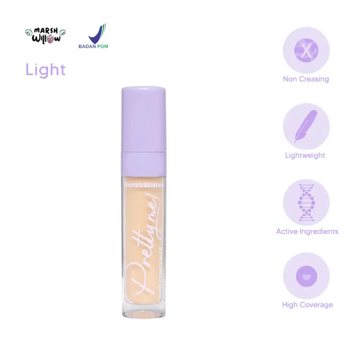 Marshwillow Pretty Me Liquid Concealer With Niacinamide - Light 1
