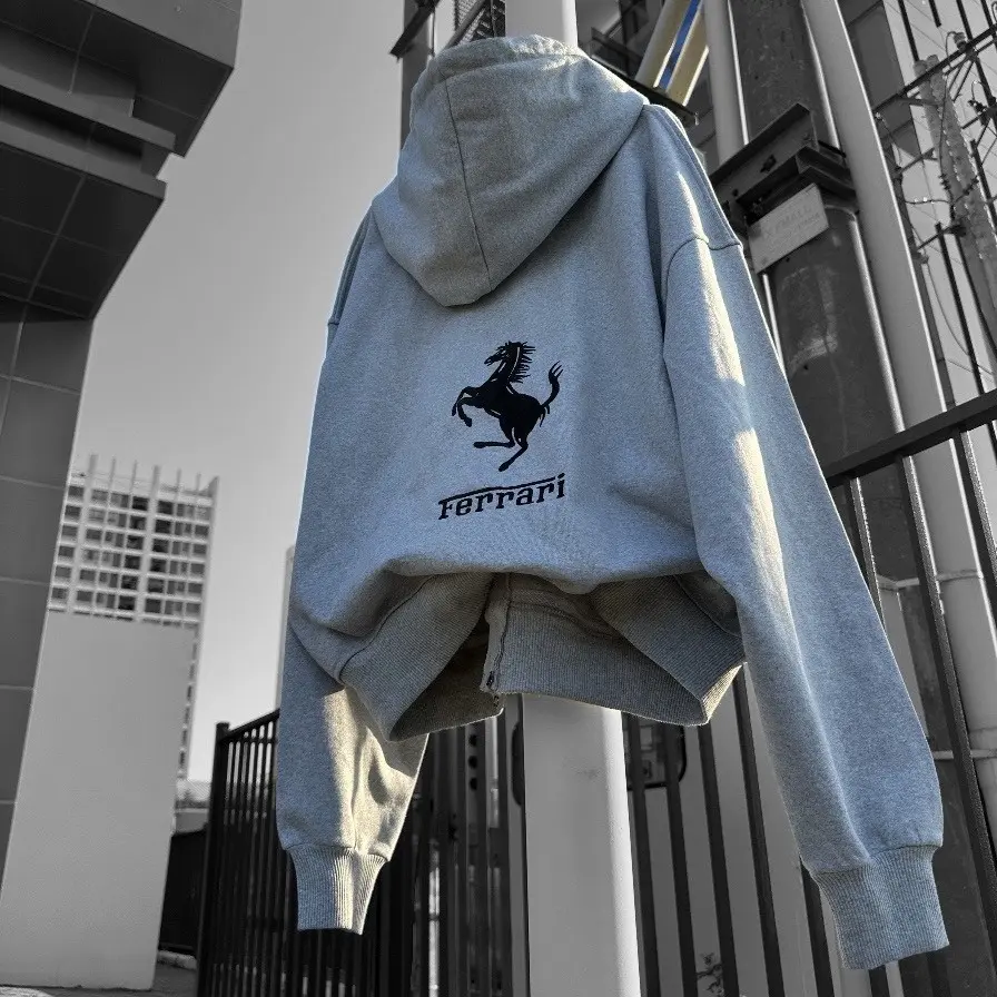 Áo Khoác Hoodie Ferrrrari Chất Nỉ Bông Dày Form Rộng Unies Nam Nữ - Sarah Store