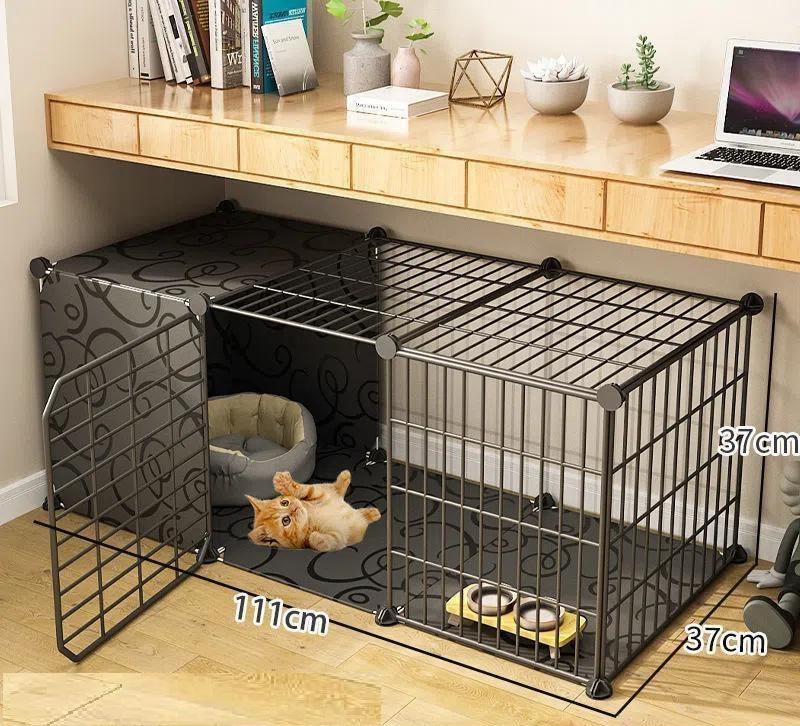 Mẫu Chuồng Dưới 6kg Cho Thú Cưng - Kích Thước 111x37x37cm, Sơn Tĩnh Điện chó có thể gập gọn chuồng  chó lồng  nuôi