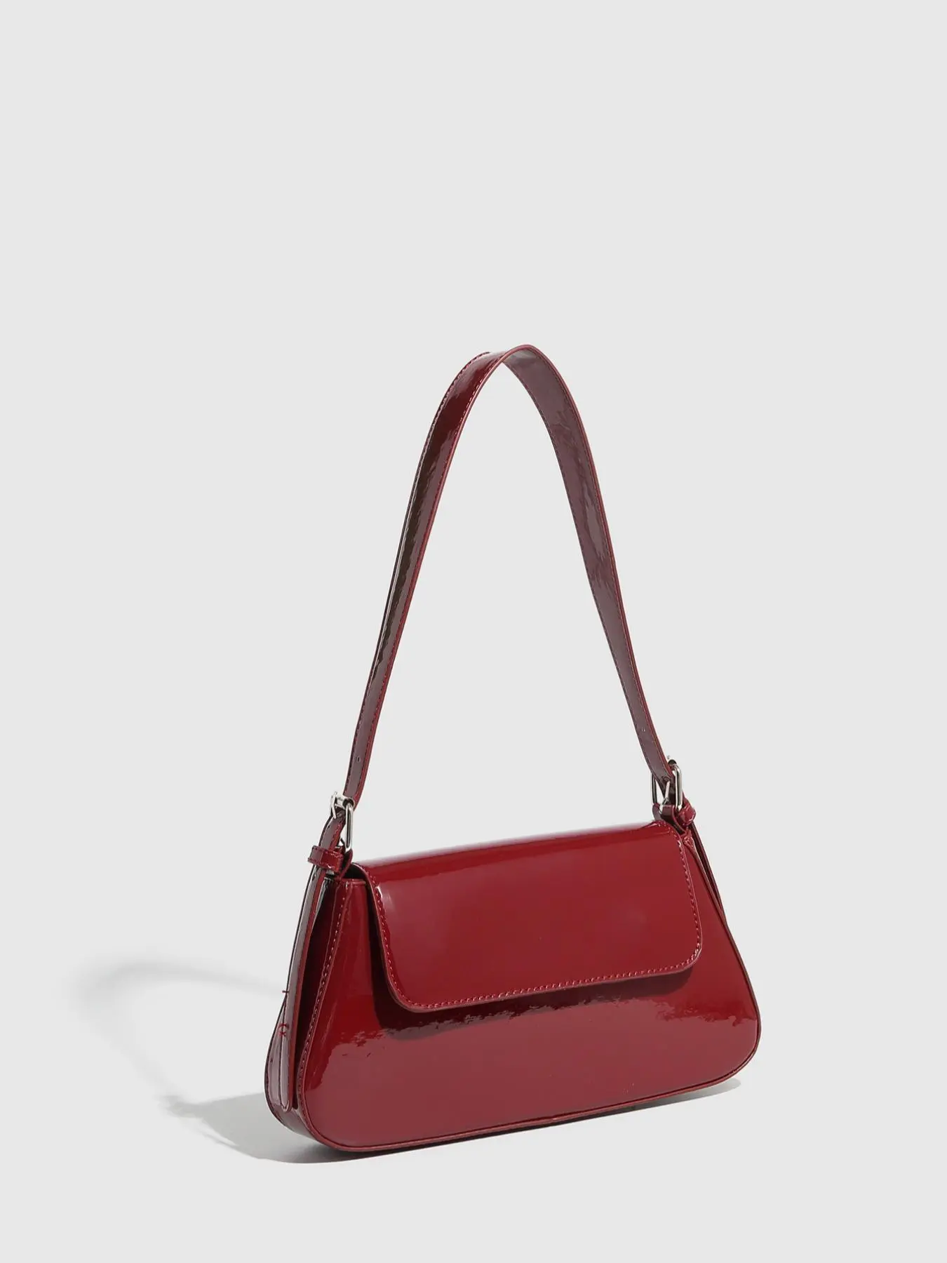 Women's Solid Color Shoulder Bag, Fashionable Pu Leather Shoulder Bag for Daily Used, Casual Trendy Versatile High-quality Daily Commuting Bag