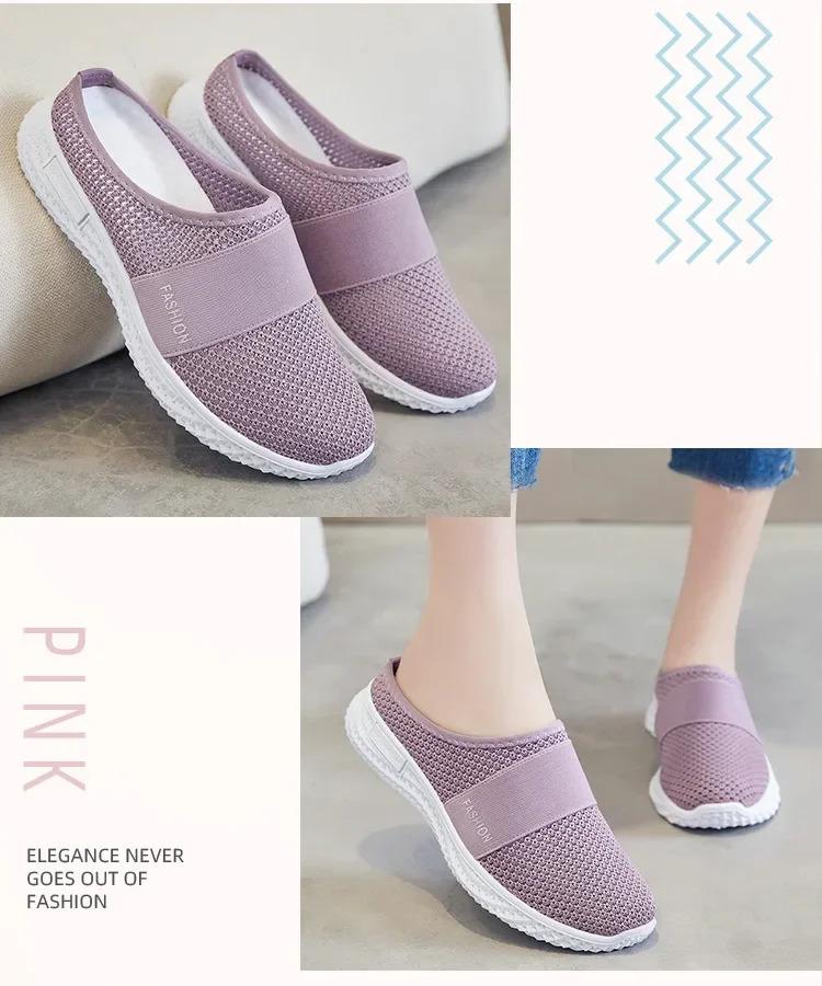 Product Introduction of Dép Lưới, Mặc Bên Ngoài, Thoáng Khí, Giày Thường Ngày Thoải Mái, Dép Nửa, Giày Nữ, Dép, Giày Mới 20