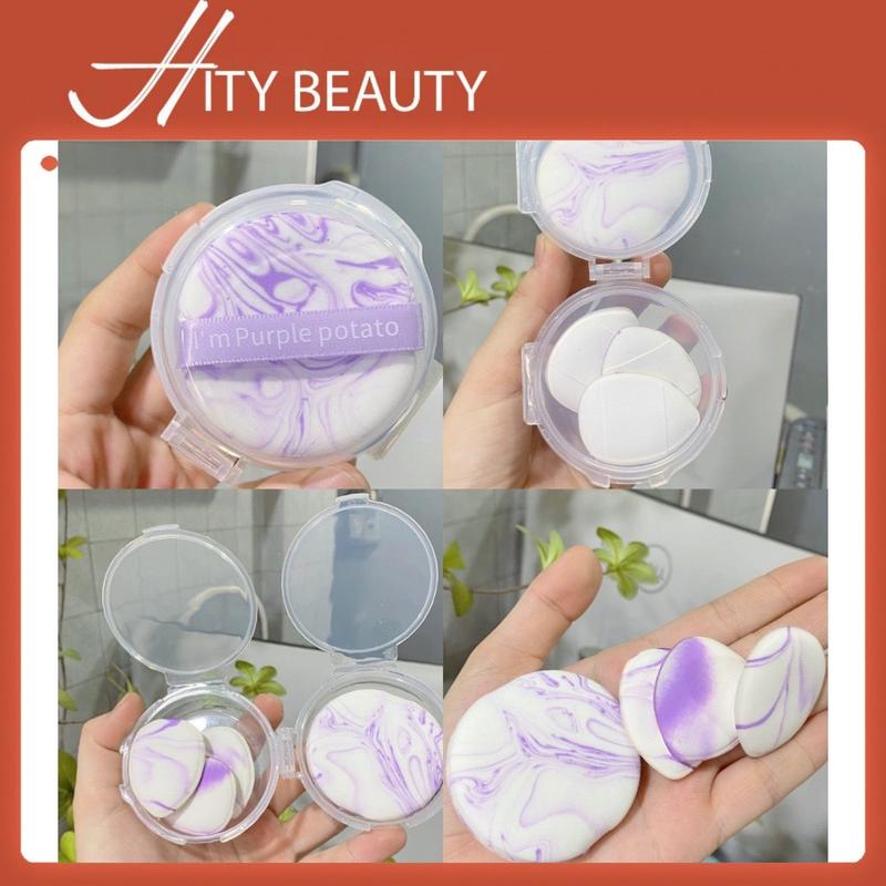 Set 4 mút trang điểm màu loang mềm mịn dành cho makeup cá nhân chuyên nghiệp - Hity Beauty Cosmetic Mỹ Phẩm 0