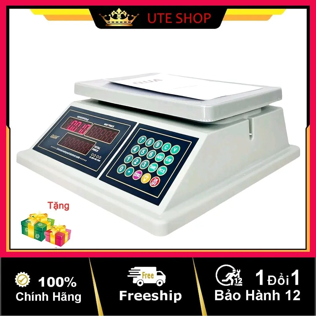 Cân điện tử tính tiền 2 mặt qua 832 30kg & 40kg chống nước cao cấp BH 1 năm