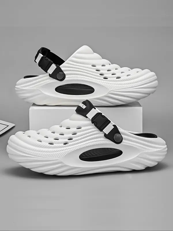 Unisex's Classic Clog, Casual Comfortable Breathable Clogs, Thick Sole Beach Shoes for Indoor & Outdoor Wear, Boy 0
