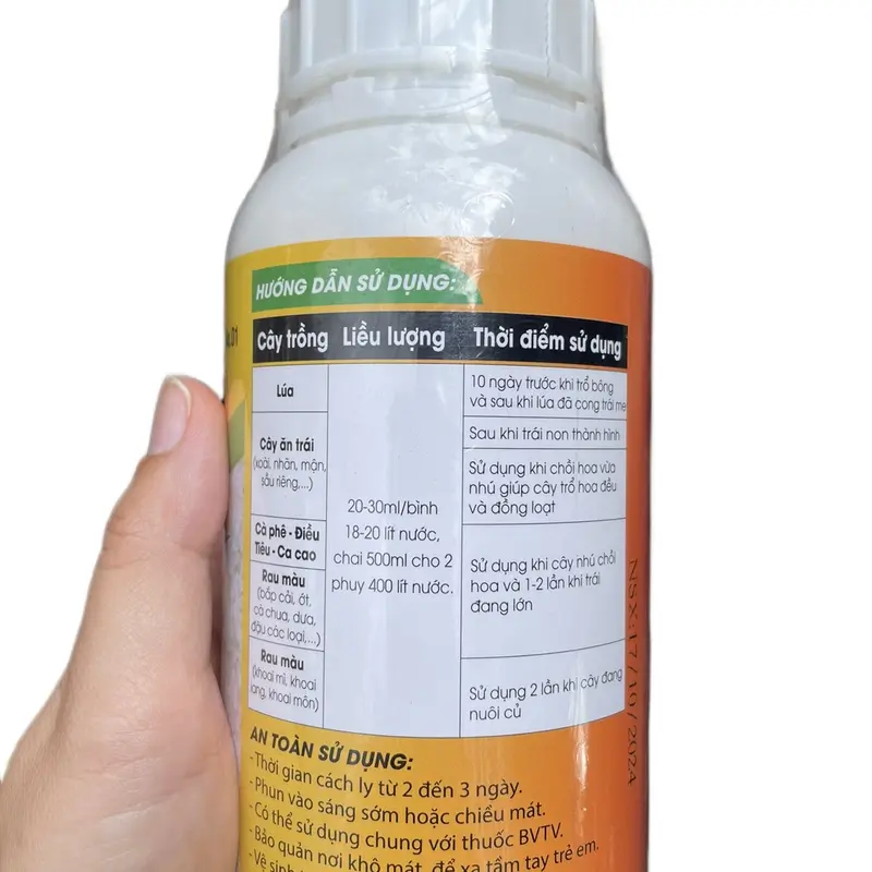 Kali Bo Sữa 500ml - to trái, lớn trái, to hạt, nặng kí, cứng cây, dày lá. 3