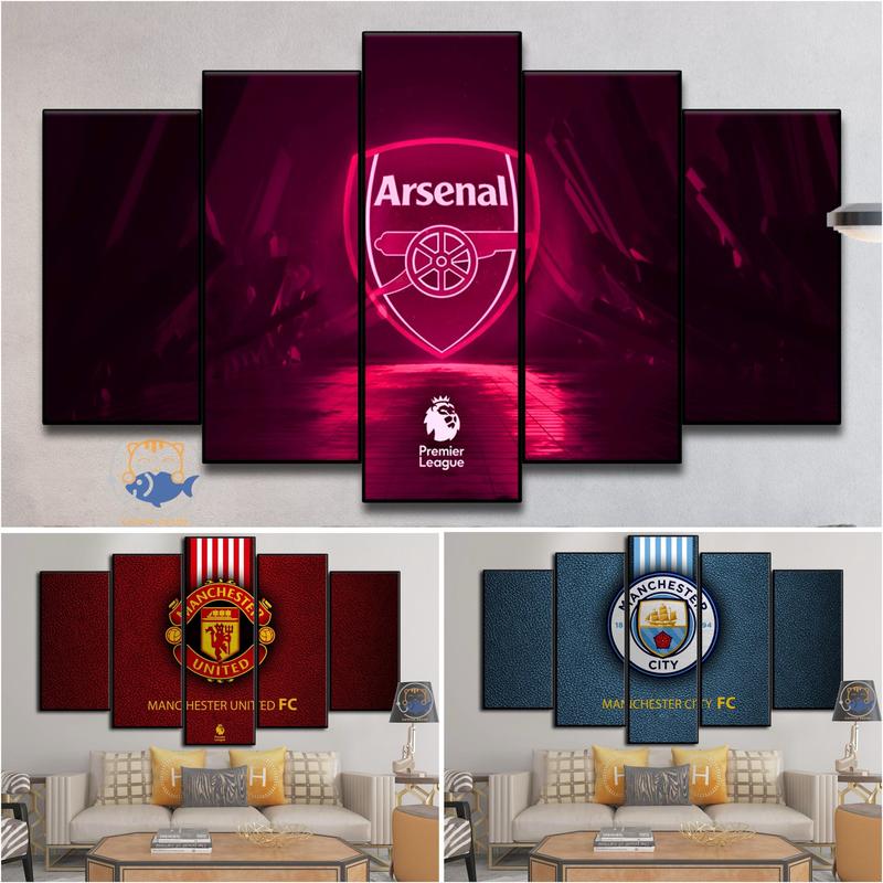 Tranh Dán Tường Formex 5mm - Tranh Bóng Đá - Logo CLB Bóng Đá - Football Clubs