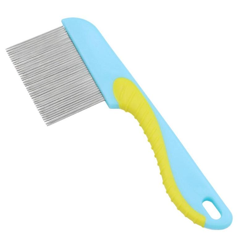 Product Introduction of Pet Flea Comb Dog Cat Hair Comb Stainless Steel Needle Comb Fur P9O2 8