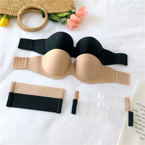 Combo 2 Áo Lót nữ Cup Ngực Su Trơn Không Dây Chống Tuột A218 KING SHOP Bra Women áocon nữ áocon
