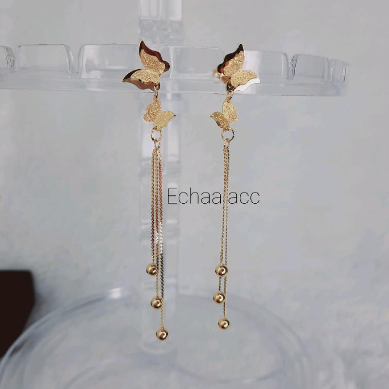 Anting Titanium Kupu Boba / Anti Luntur dan Karat 1