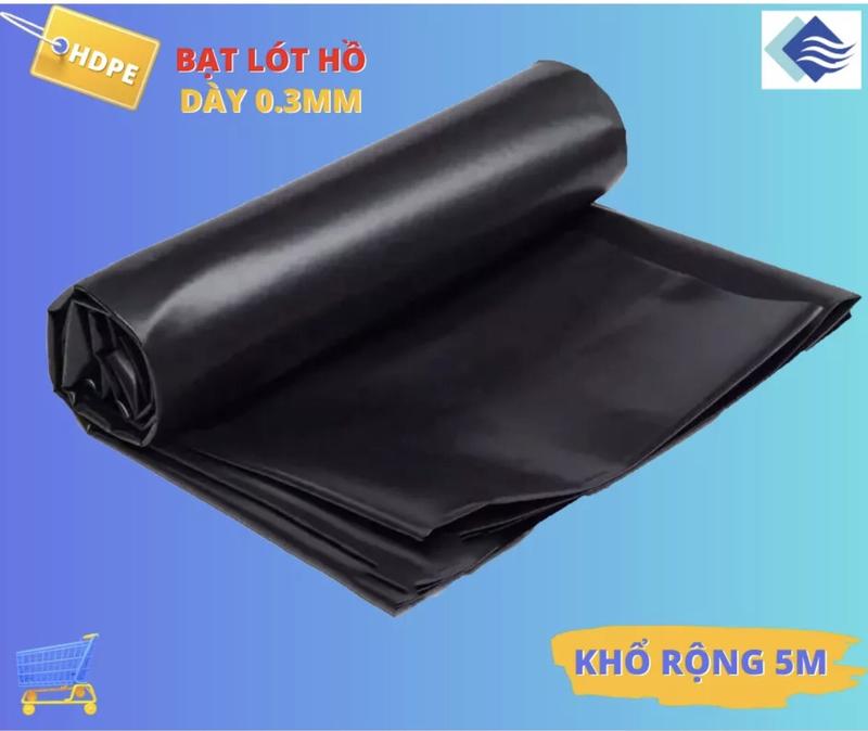 Product Introduction of Bạt hdpe lót hồ nuôi cá koi, bạt lót hồ chứa nước, hồ cảnh quan khổ 5m dày 3zem(0.3mm) bền 10 năm 3