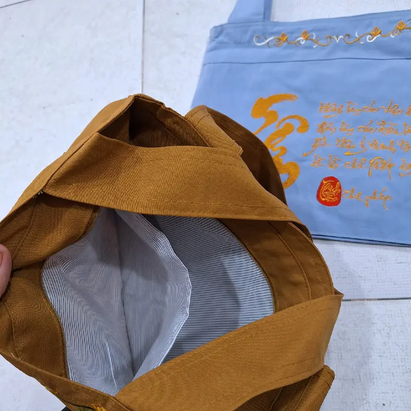 Túi vải. giỏ đi chùa Size lớn 6