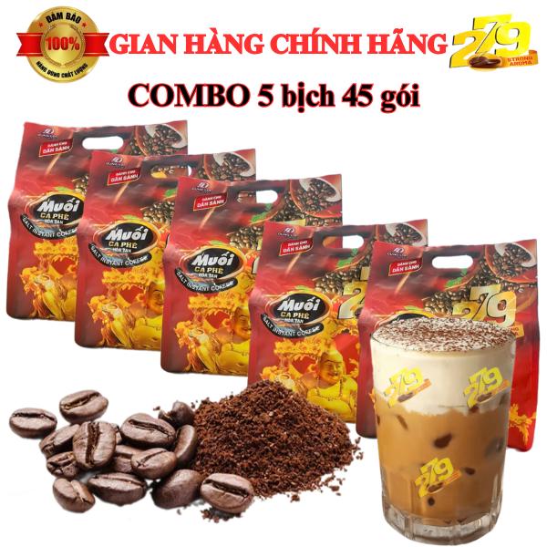 COMBO 5 BỊCH Cà Phê Muối 279 225 gói nhỏ 16g
