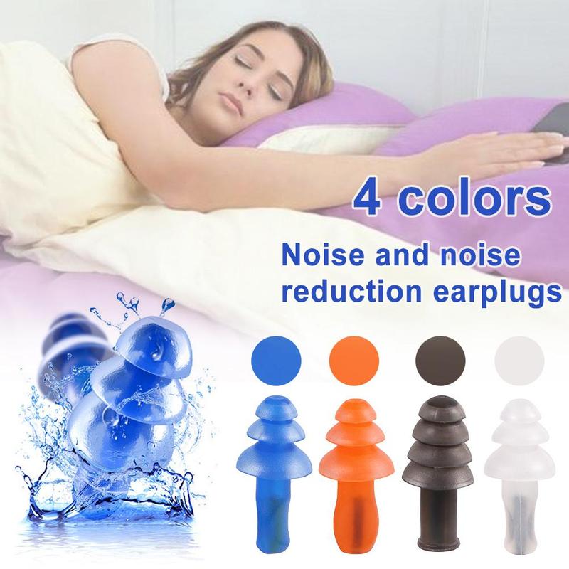 Ear Plug Accessory Spiral Waterproof Silicone Ear Plugs Anti Noise Earplugs Comfortable ...