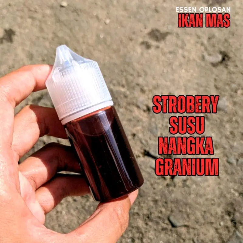 Essen ikan mas ikan rame aroma stroberi nangka susu granium essen ikan mas paling gacor-124 0