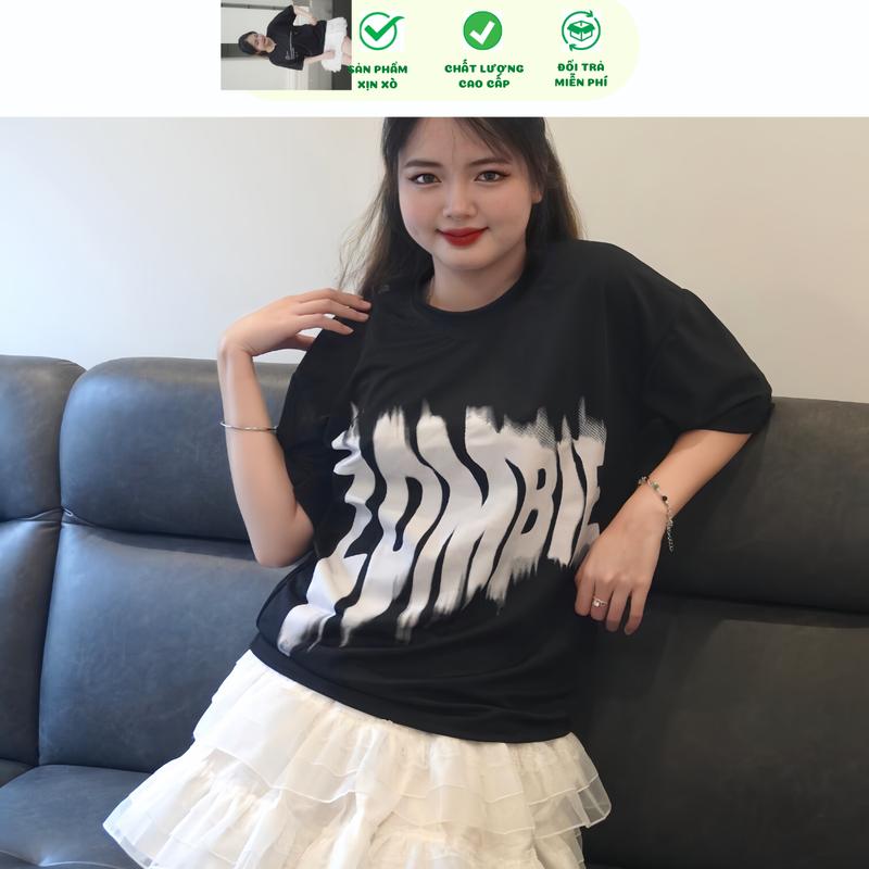 Áo thun cặp đôi nam nữ  áo thun nữ cặp tình yêu tay lỡ unisex ZOM dễ thương - áo phông tình nhân - Ngừ Đẹp Vì Lụa Cotton Voi Lịch 7
