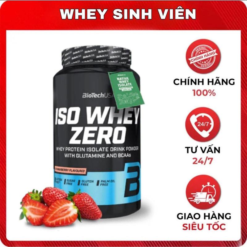 [Chính hãng] bột protein ISO WHEY ZERO BiotechUSA 908g