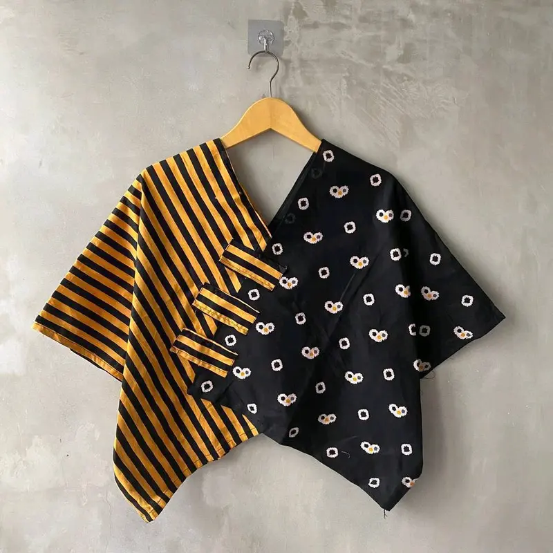 CROP TOP BATIK ATASAN WANITA OUTER LUCU corduroy 7