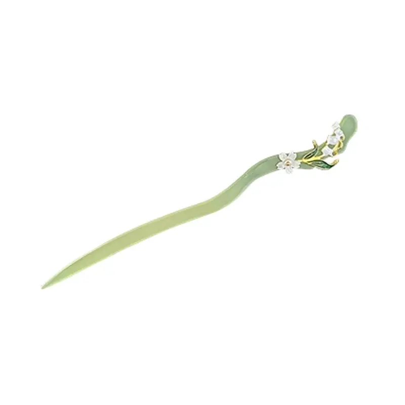 Bộ Kẹp Tóc Cổ Tích Phong Cách Mùa Hè, Kẹp Tóc Hoa Huệ Trong Thung Lũng, Làm Bằng Nhựa Resin, Phụ Kiện Tóc Nữ Cổ Điển Thích Hợp Cho Gian Hàng Chợ Đêm 4