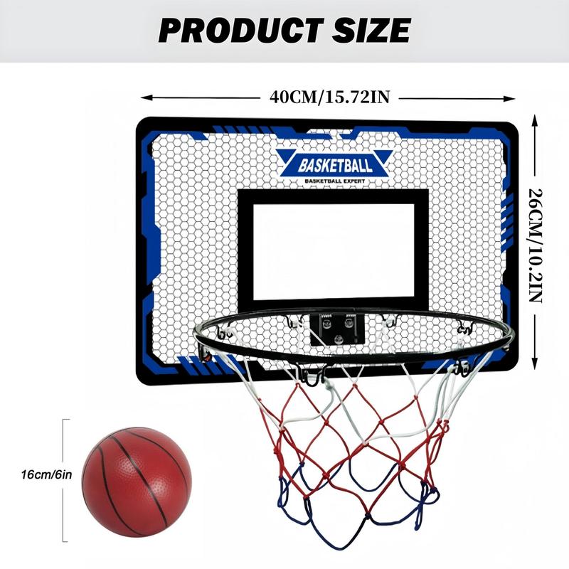 Basketball Backboard, 1 Set Indoor Basketball Hoop with Foldable Flex Rim, Basketball Hoop for Boys Girls Teens, Sports Equipment for Indoor Outdoor Use 1