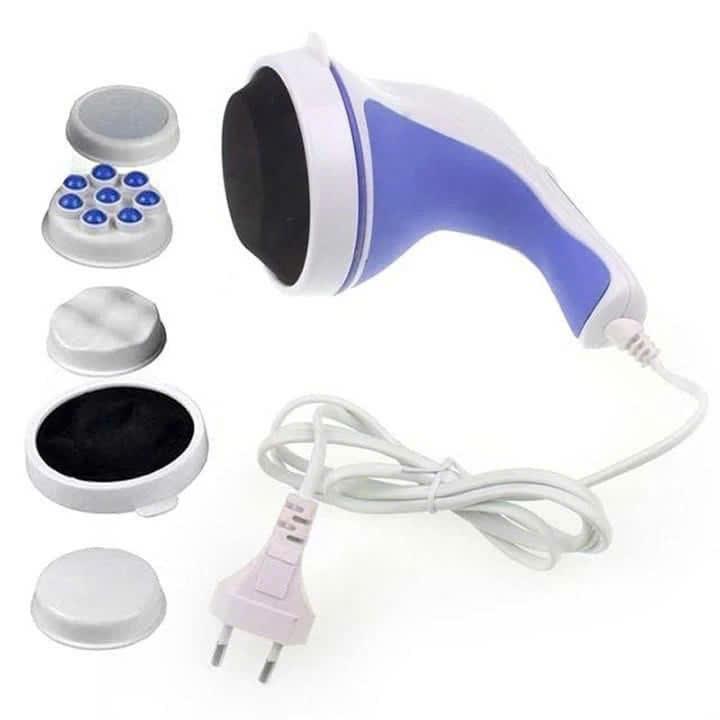 KHUYẾN MẠIMáy Massage Cầm Tay Relax & Spin Tone 5 Đầu Đánh, Đấm Lưng, Cổ Vai Gáy, Thư Giãn Mệt Mỏi Cao Cấp Kiểu Dáng Đẹp, Đa Năng, Tiện Dụng . 0