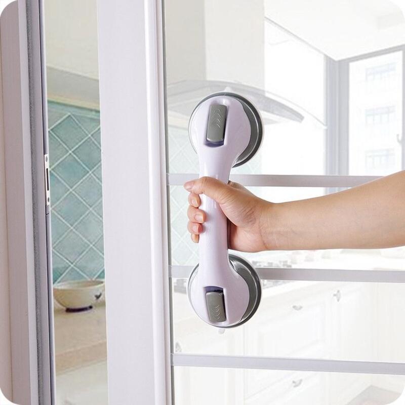 Product Introduction of High Quality Anti Slip Shower Handle Grab Bars Dual Lock With Strong Hold Suction Bathroom Safety Grab Bar Portable Vacuum Suction Cup Safety Handrail Toilet 13