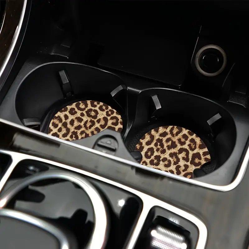 Car Cup Holder Coaster, Round Anti-slip Car Cup Holder Pad, Cute Auto Parts, Car Interior Decoration Accessories for Women & Men 2