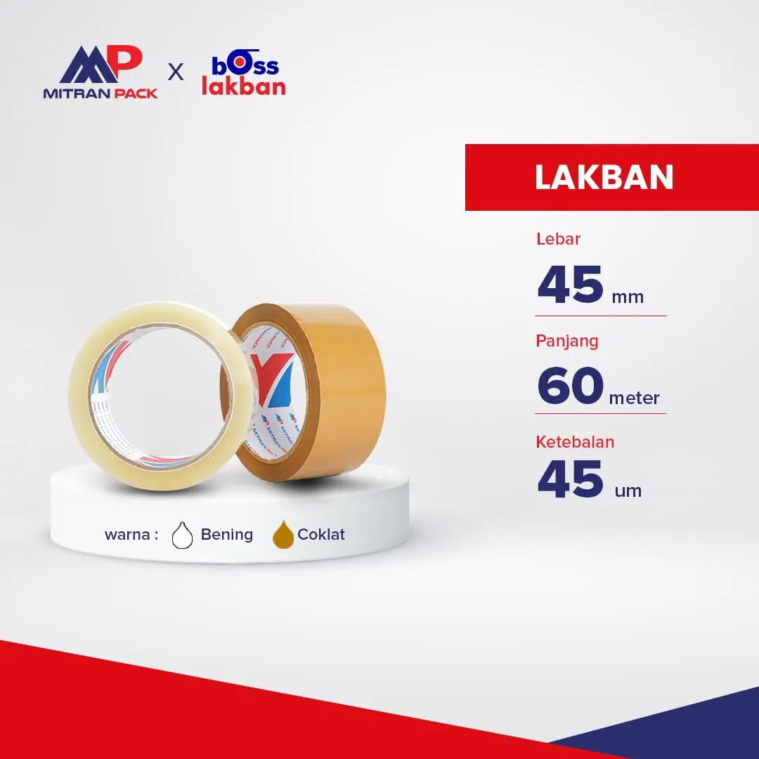 Mitran Pack Lakban Bening & Coklat 45 mm x 65 Meter Bening dan Coklat ...