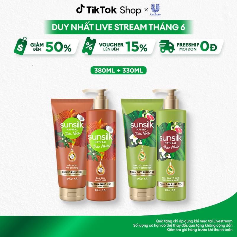 [FS] Dầu gội/xả Sunsilk Thiên nhiên Dưỡng Phục Hồi Chuyên Sâu từ Gốc 380ml [3]