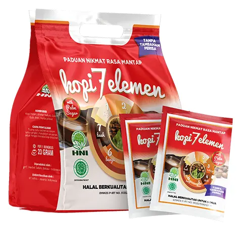 Kopi 7 Elemen HPAI Isi 10 sachet Minuman sehat yg menyerupai kopi tanpa zat perasa 0