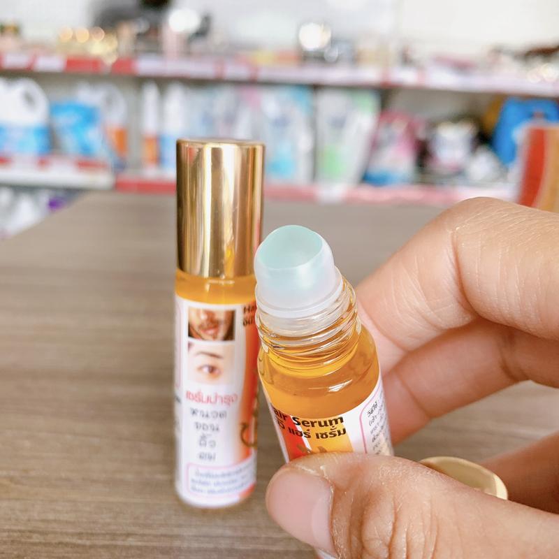 Combo mọc tóc Hair tonic, giảm gãy rụng tóc và lăn mọc mi, mày của Thái Lan xịt kích mọc tóc duong toc 5