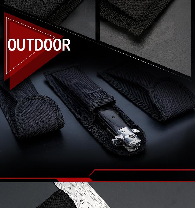 Product Introduction of 1PC Oxford Nylon Folding Knife Sleeve Packaging Outdoor Camping Hiking Nylon Case  Knives Cover Bags Pouch Organizer 16