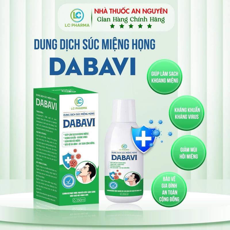 SM_{che tên} Nước Súc Miệng Súc Họng DABAVI hỗ trợ cải thiện Viêm họng hạt,hôi miệng,nhiệt miệng, phòng sùi mào gà, hơi thở thơm tho cho cả nam và nữ