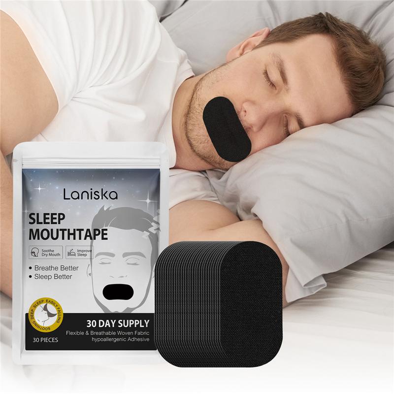 Miếng Dán Ngủ LANISKA, 30 Cái / bộ, Miếng Dán Thở Miệng Để Sử Dụng Hàng Ngày, Băng Dính Dán Miệng Ngủ, Công Thức Nhẹ Nhàng, Miếng Dán Ngủ