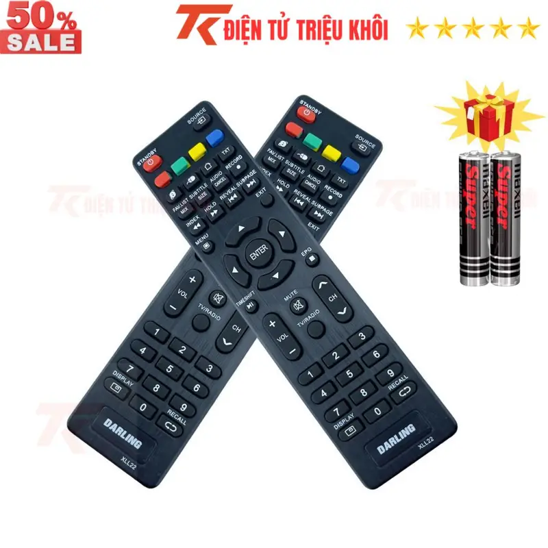 Remote điều khiển tivi DARLING Mã 04, điều khiển TV DARLING các dòng tivi Internet - Tặng kèm pin - Điện Tử Triệu Khôi 8