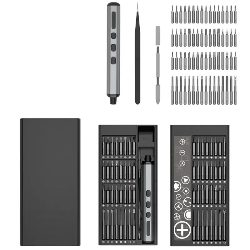 68-in-1 Precision Electric Screwdriver Set, USB Rechargeable Electric Screwdriver with Magnetic Bits, Professional Tool for iPhone Xiaomi Laptop Camera Watch Drone Toys Glass PC Computer Xbox PS4 Repair 2
